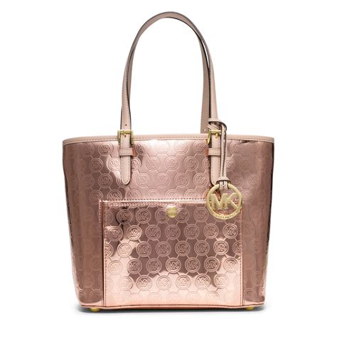 michael kors rose gold hardware purse|Michael Kors gold handbag sale.